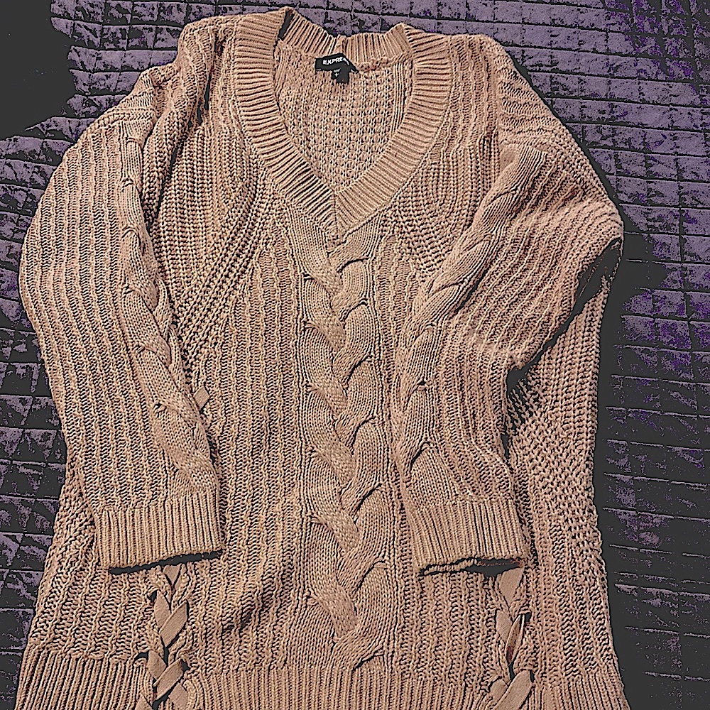 Express Blush womens comfy Sweater